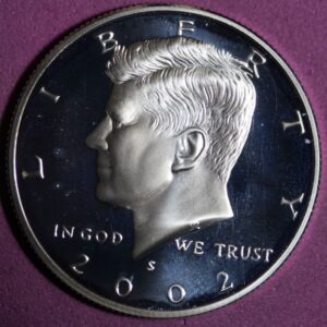 ESTATE FIND 2002 - S Proof Silver Kennedy Half Dollar! #K43016